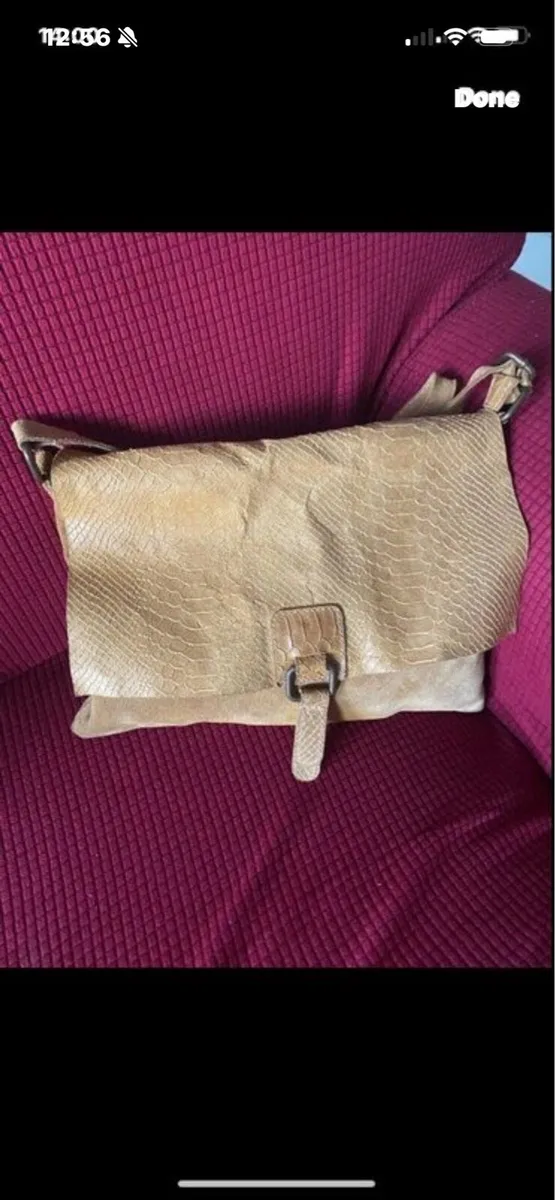 Leather Shoulder Bag - Image 1