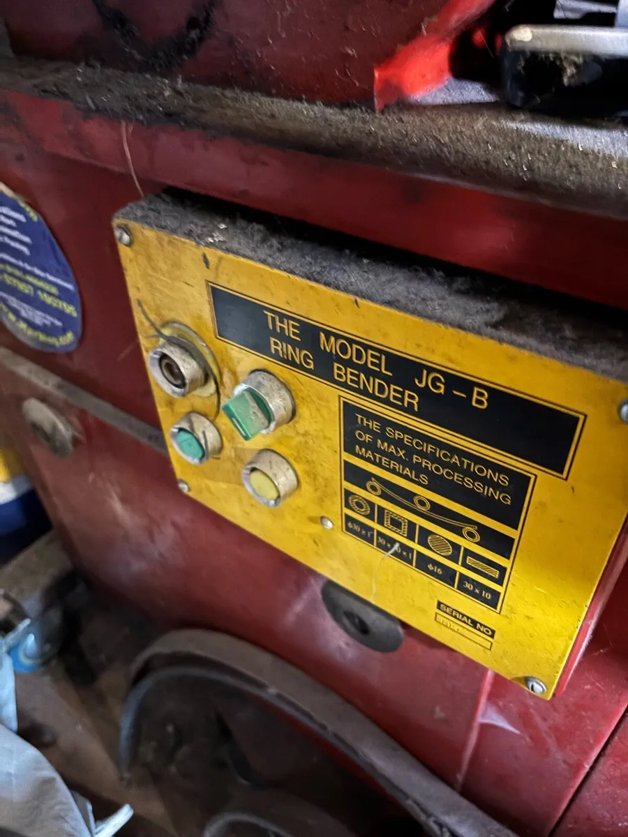 Powered ring roller machine.  Single or 3 phase - Image 3