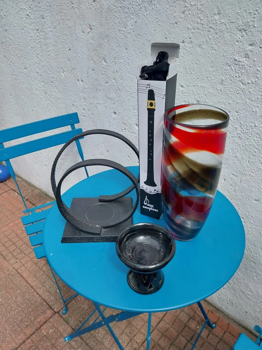 Candle holders and large vase