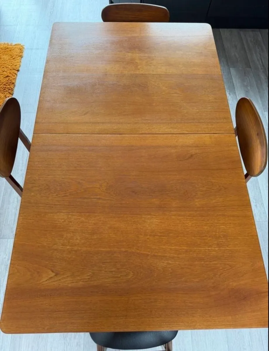 Mid Century Extendable Dining Table - Image 3