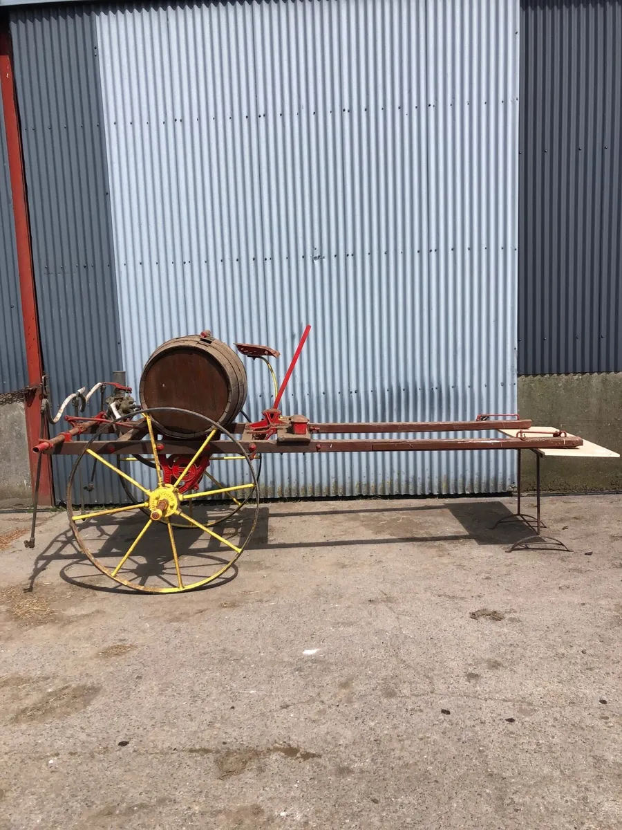 Horse drawn potato  sprayer antique - Image 1