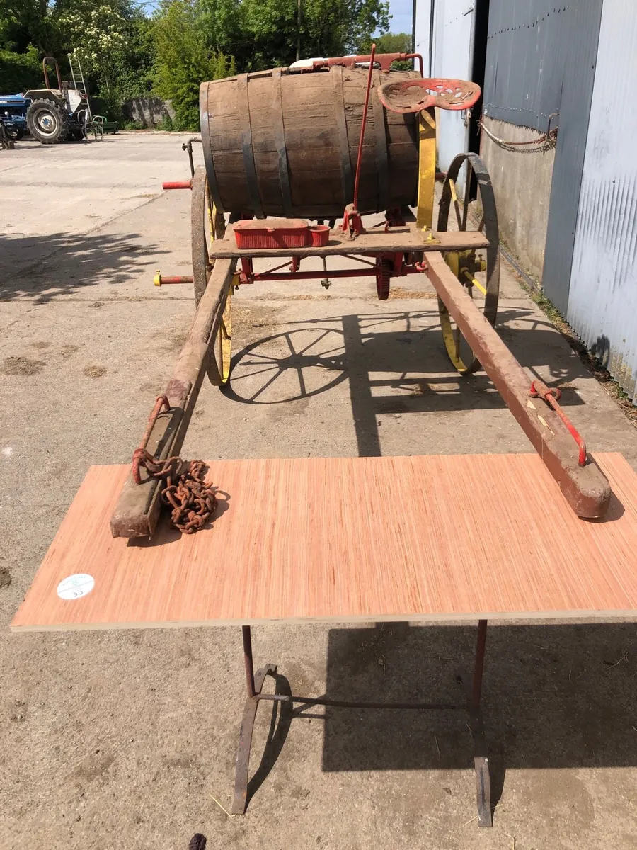Horse drawn potato  sprayer antique - Image 3