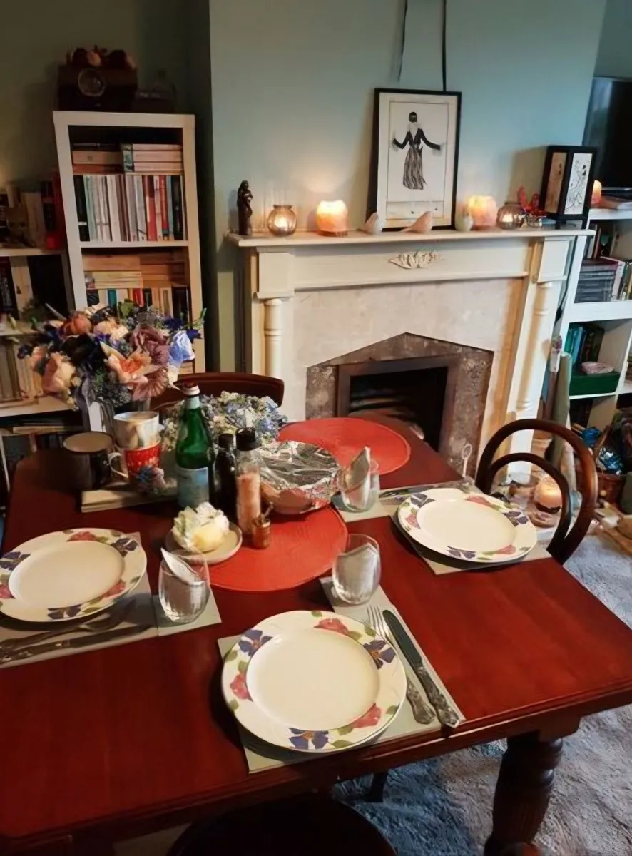 Edwardian square table (no original leaf) - Image 2