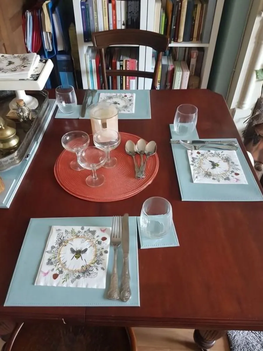 Edwardian square table (no original leaf) - Image 4
