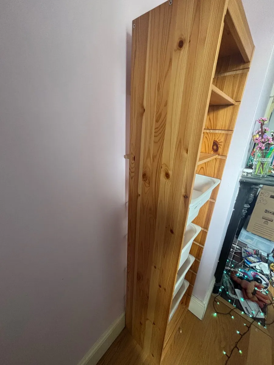 IKEA shelving unit with removable drawers - Image 1