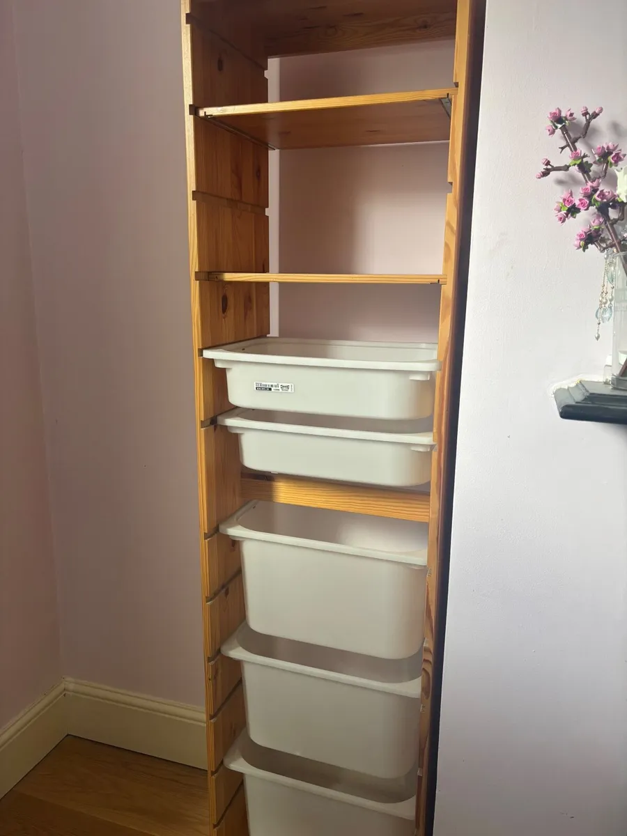 IKEA shelving unit with removable drawers - Image 3
