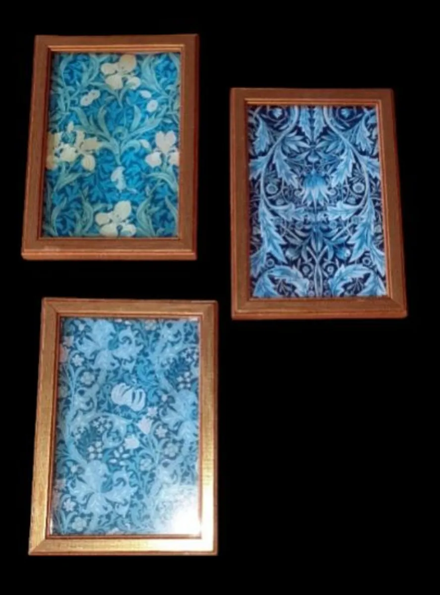 Trio Of William Morris Style Framed Prints - Image 1