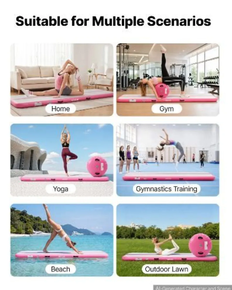 Inflatable Gymnastics Air Mat with Air - Image 3