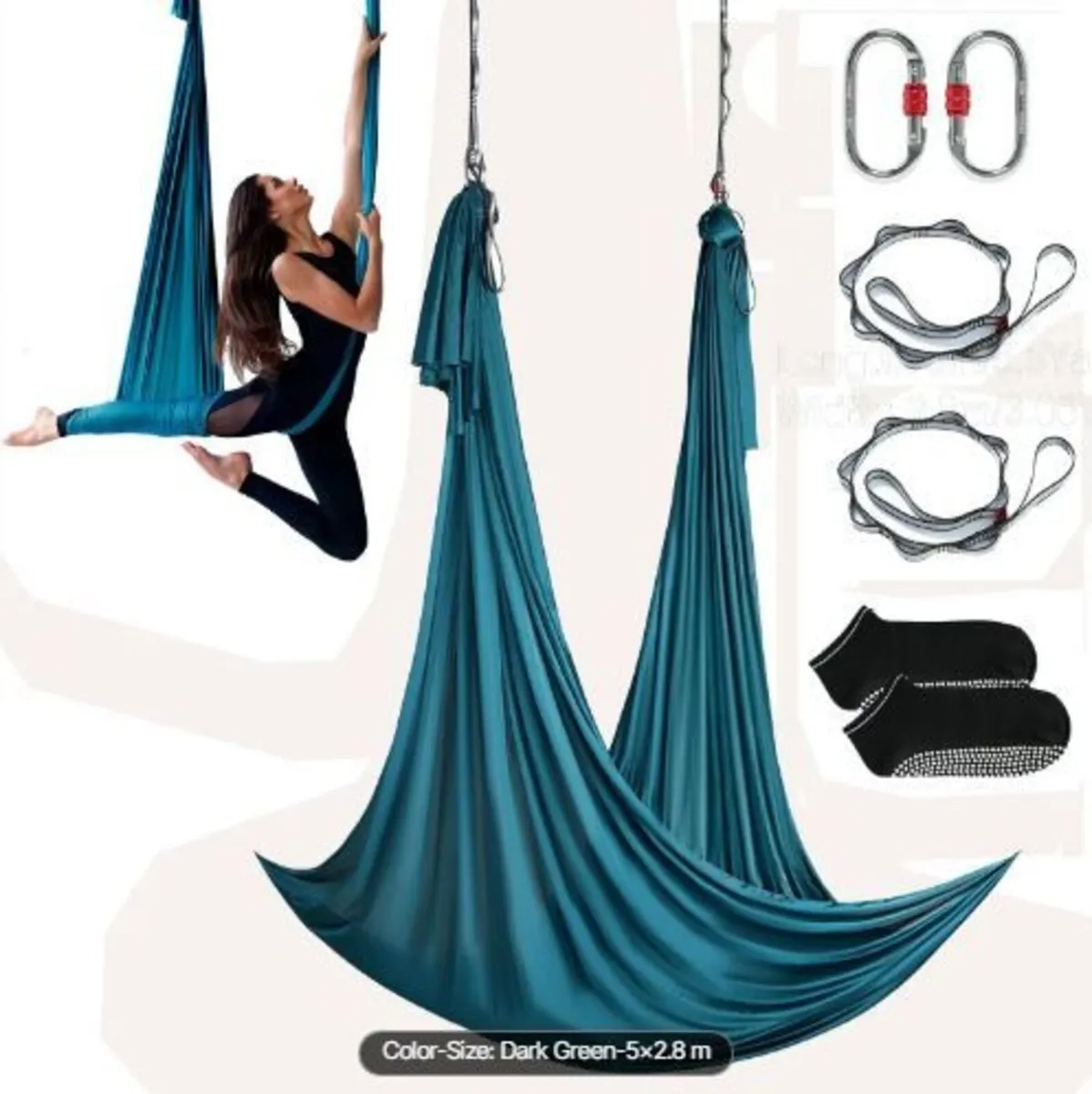 Aerial Yoga Hammock & Swing, 5.5 Yards - Image 3