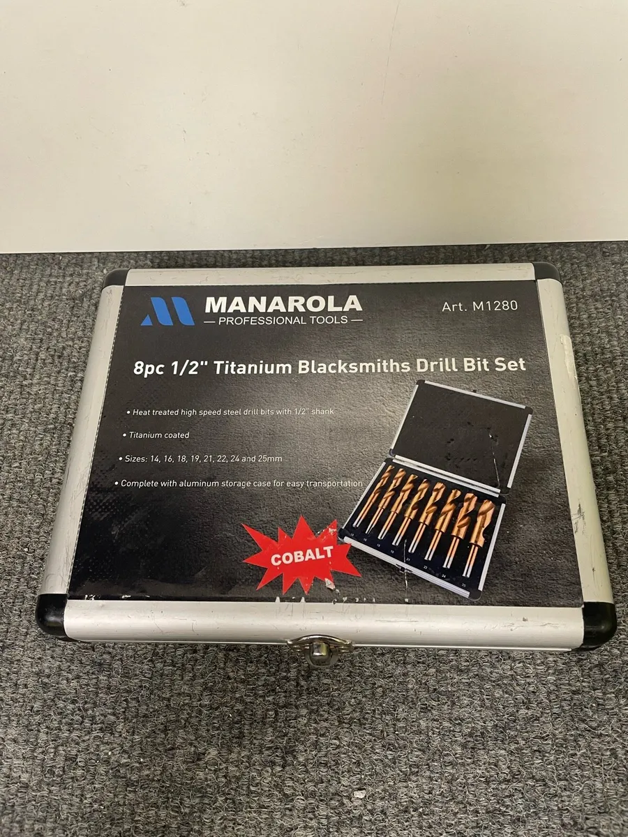 8pc Titanium Blacksmiths Drill Bit Set - Image 3
