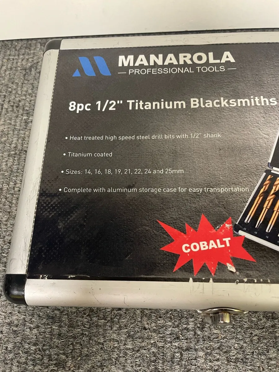8pc Titanium Blacksmiths Drill Bit Set - Image 4