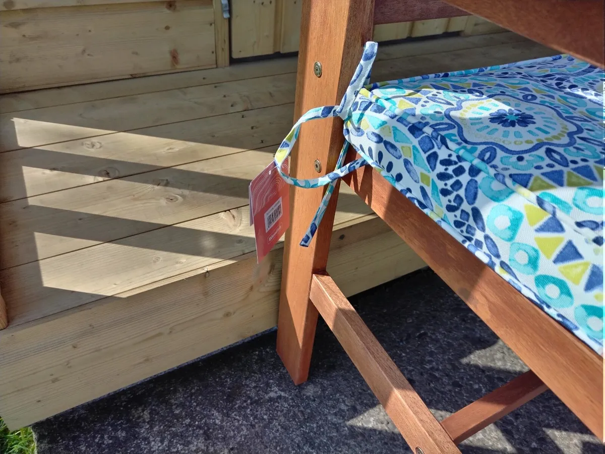 Garden 2 Seater Bench and Cushion €120 - Image 3