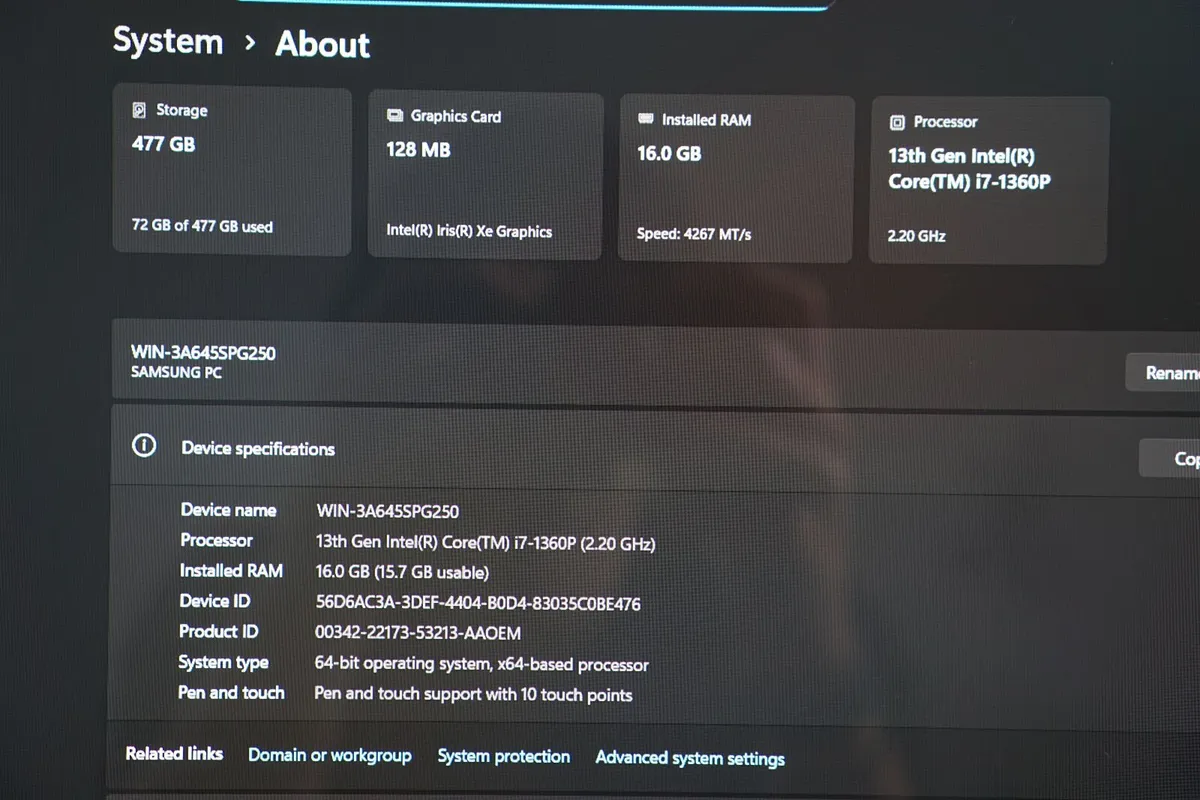Samsung Galaxy Book3 360 OLED | i7-1360P | 512GB - Image 4