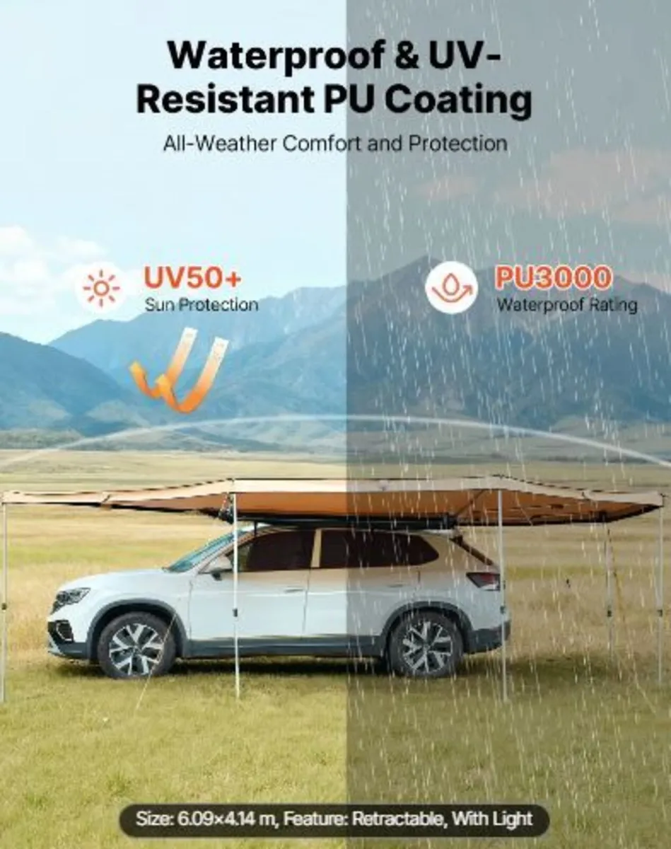 270 Degree Awning with Bulit-in LED Lights - Image 1