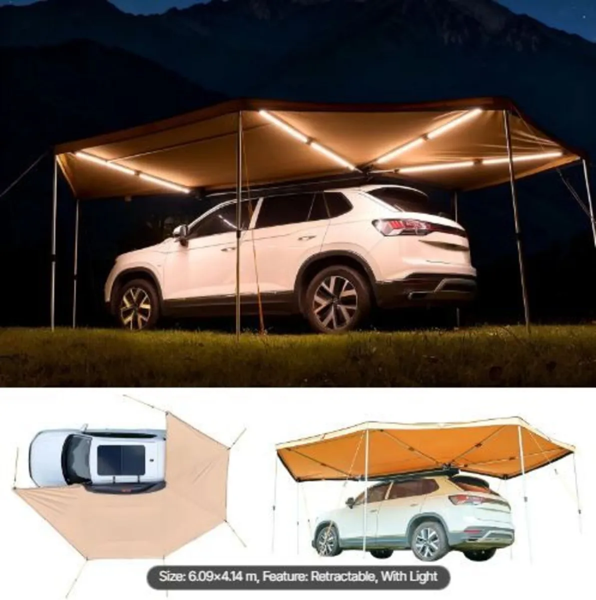270 Degree Awning with Bulit-in LED Lights - Image 2