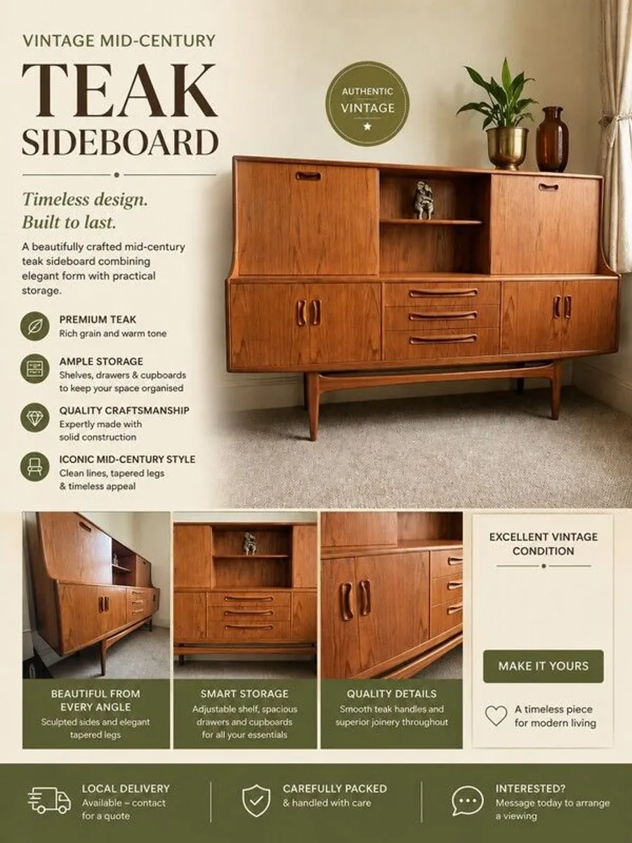 Mid Century  Sideboard - Image 1