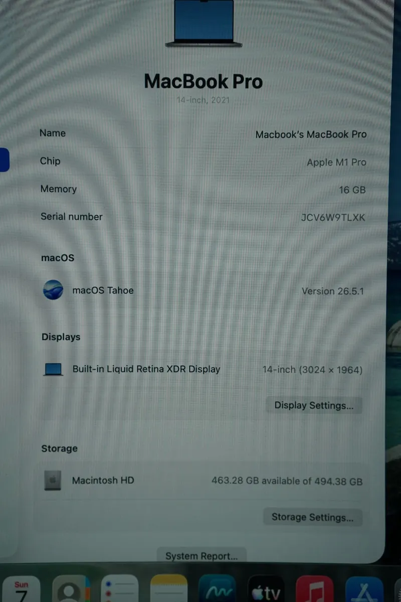 Macbook Pro 14" 2021 M1 Pro | 16GB | 512GB | 36cyc - Image 2