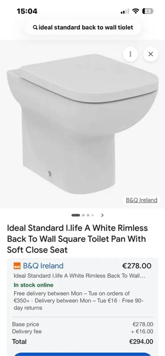 Ideal Standard Toilet - Image 1