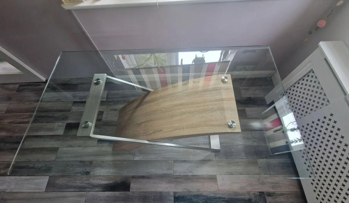 Glass Topped Table