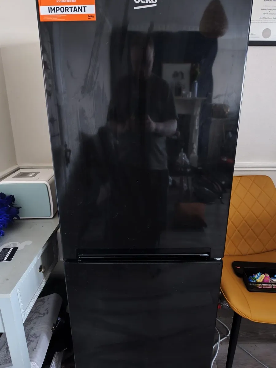 Black Fridge-Freezer - Image 1