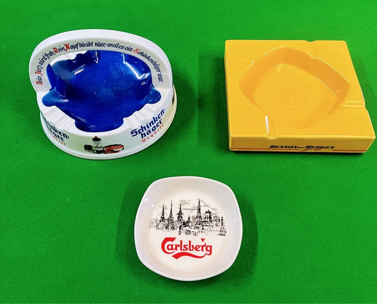 Three vintage ashtrays - Image 1
