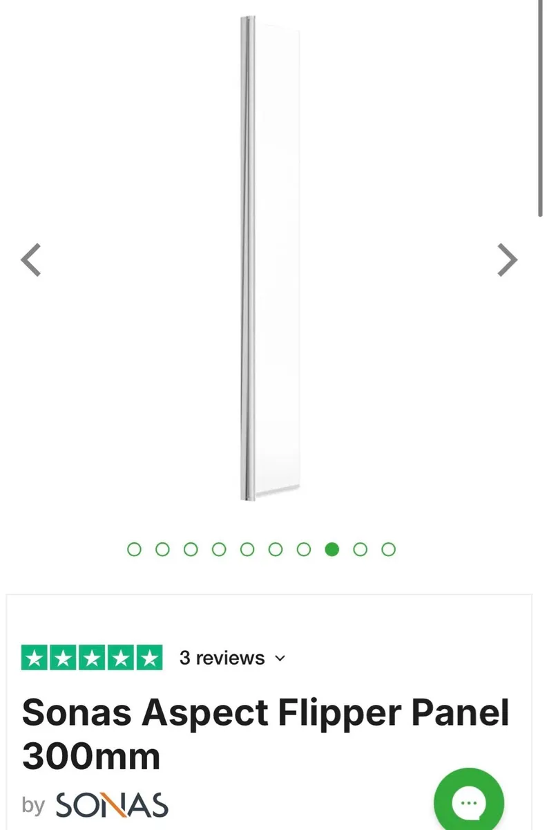 Shower door sonas aspect 700 fixed / 300 flipper - Image 2