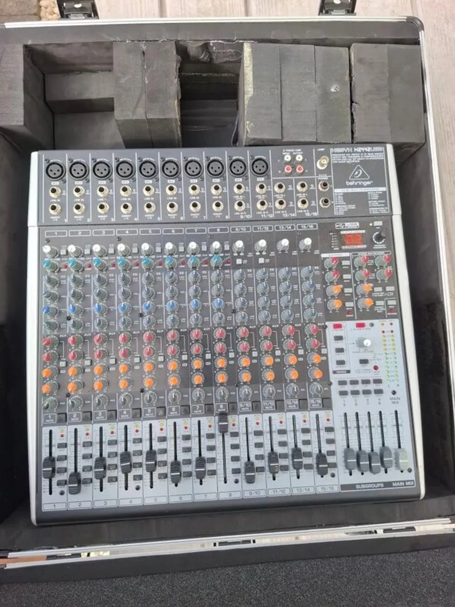 Behringer Xenyx x2442usb with flight case - Image 1