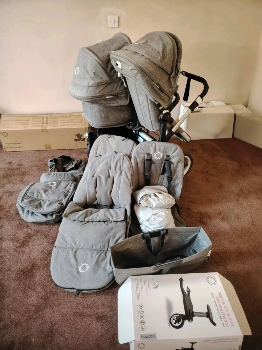 Twin Bugaboo Donkey 3 buggy - Image 1