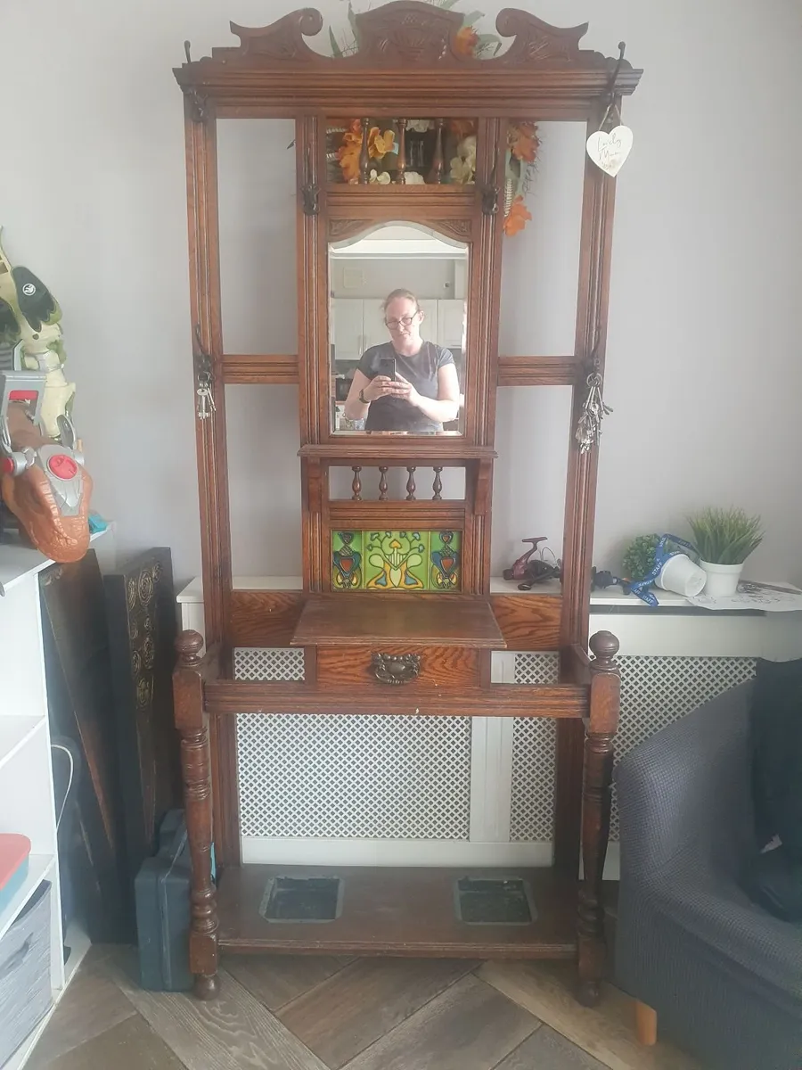Antique hall stand