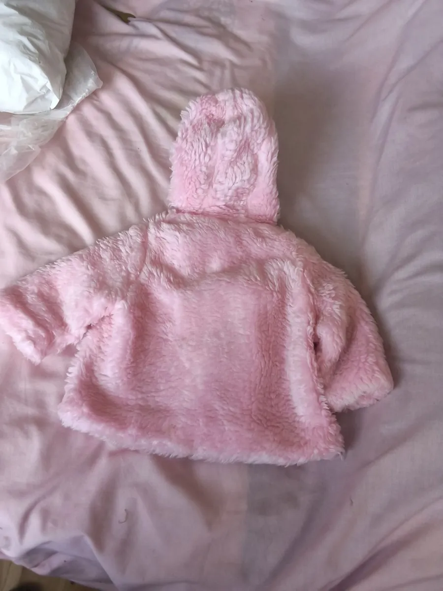 Lovely brand new pink baby coat 0 to  4 months - Image 2