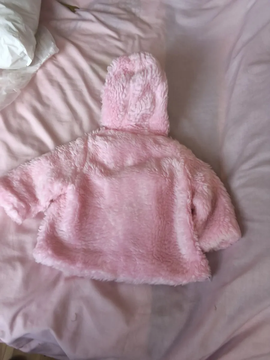 Lovely brand new pink baby coat 0 to  4 months - Image 4