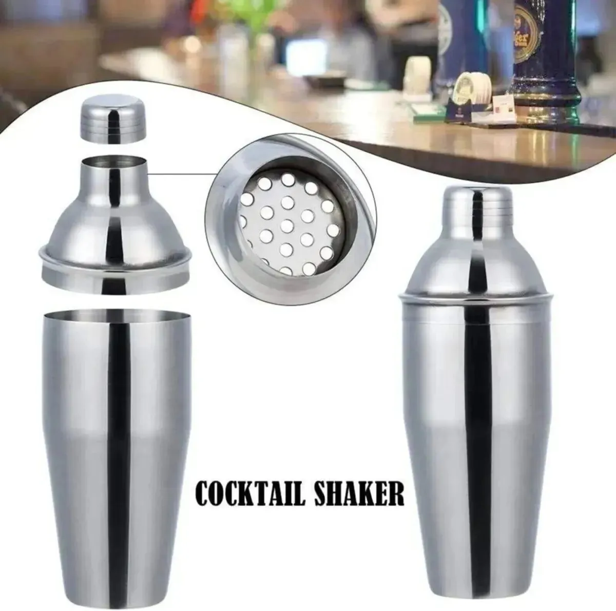 Cocktail Shaker Set Stainless Steel Bar Tools - Image 4