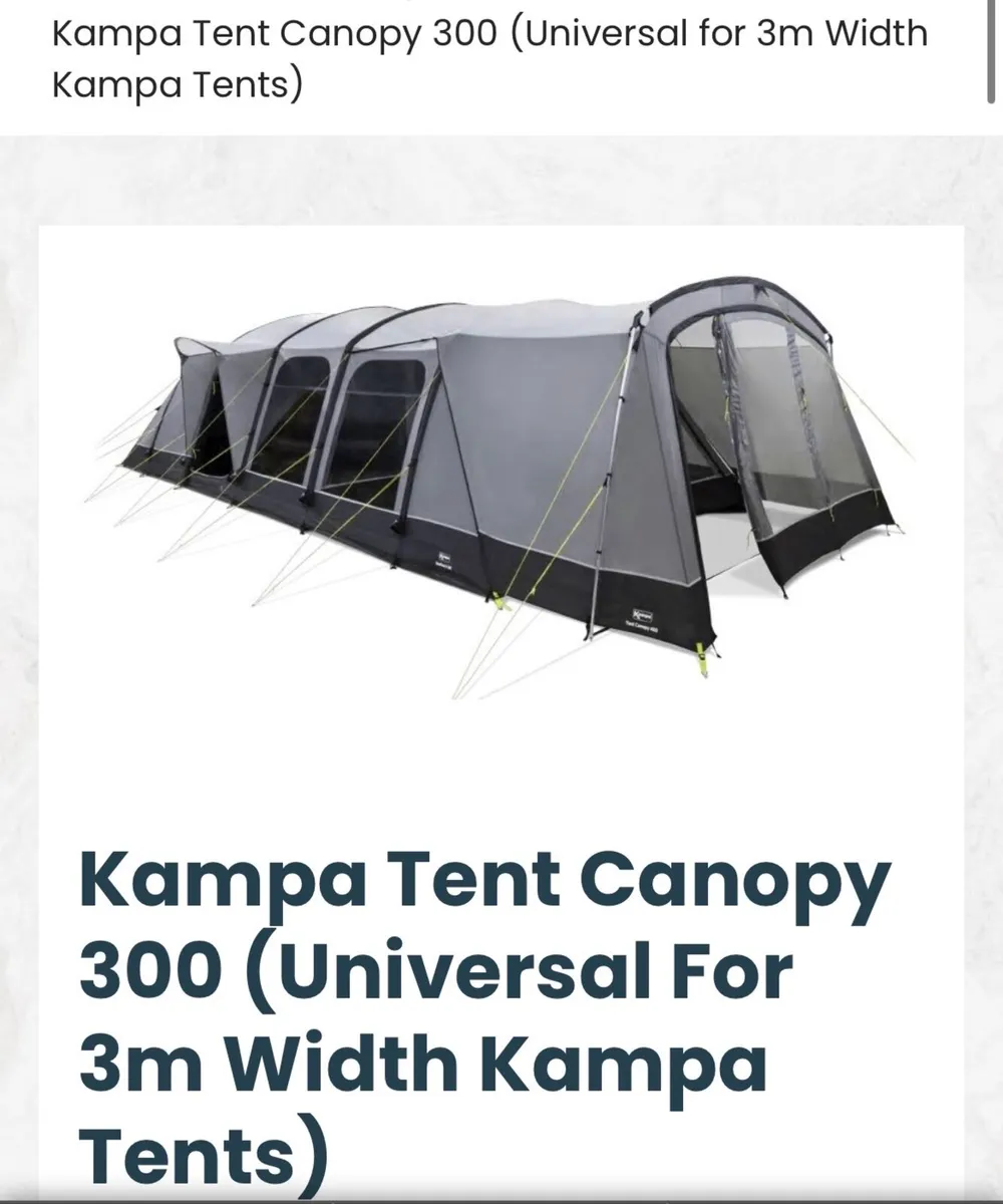 Kampa Tent Canopy - Image 1