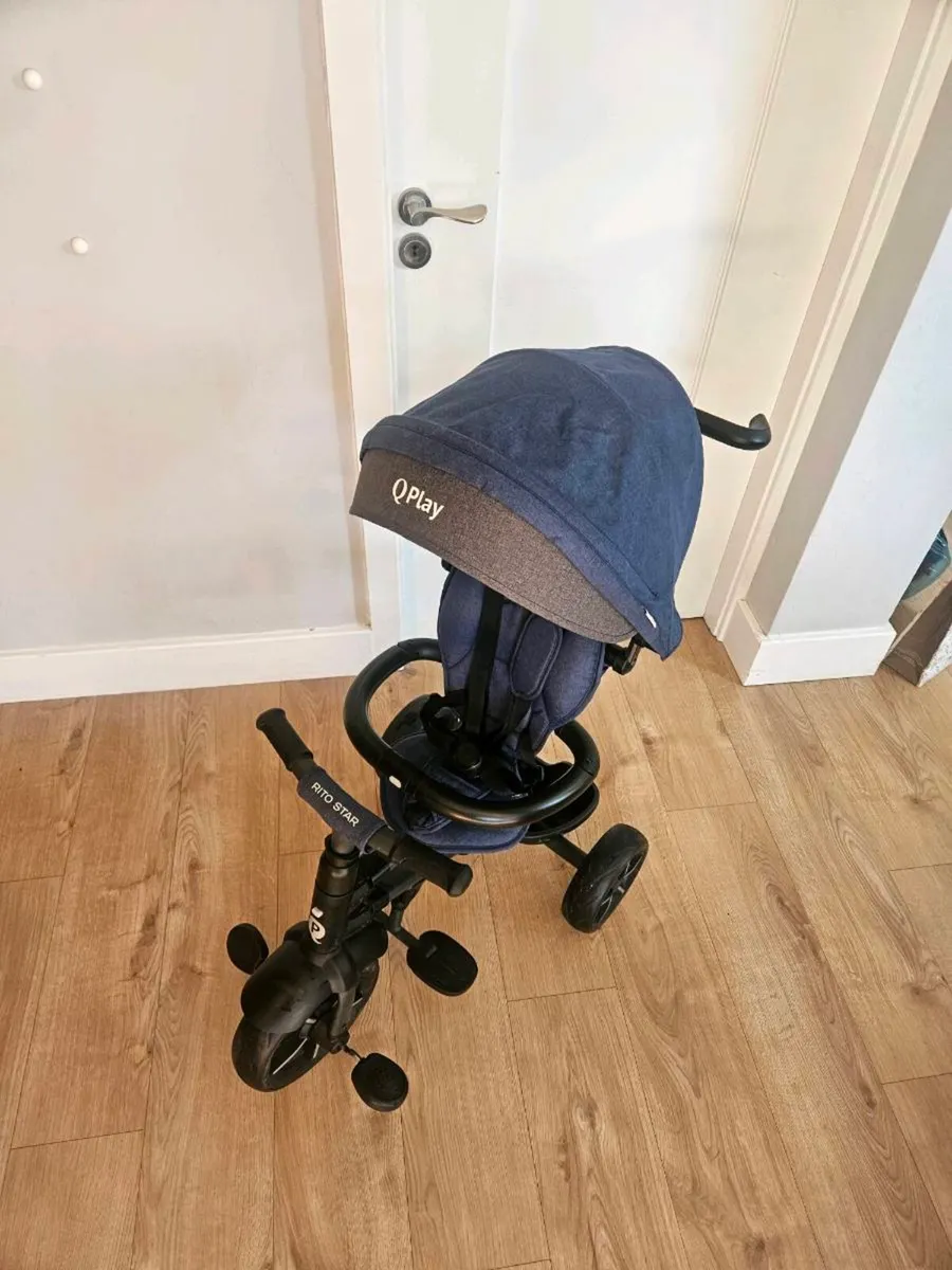 QPlay Rito Star Folding Trike | Stroller | Buggy - Image 2