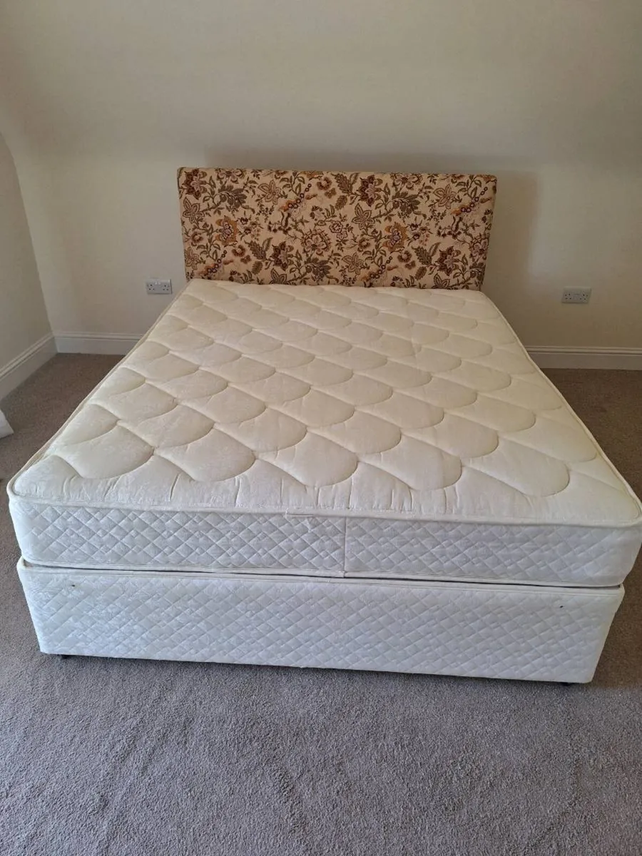Kingsize Divan Bed and Headboard - Image 1