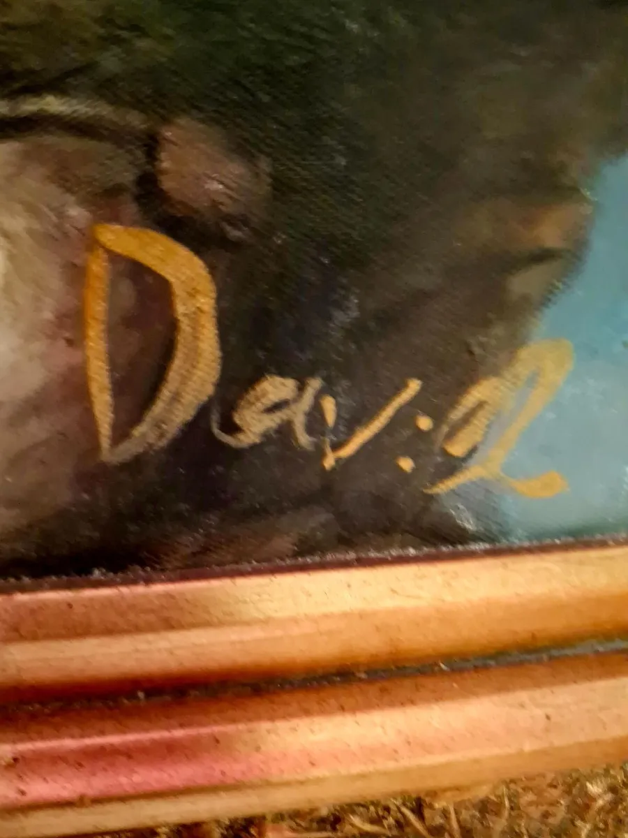 Original Signed Oil on Canvas Masterpiece ... - Image 2
