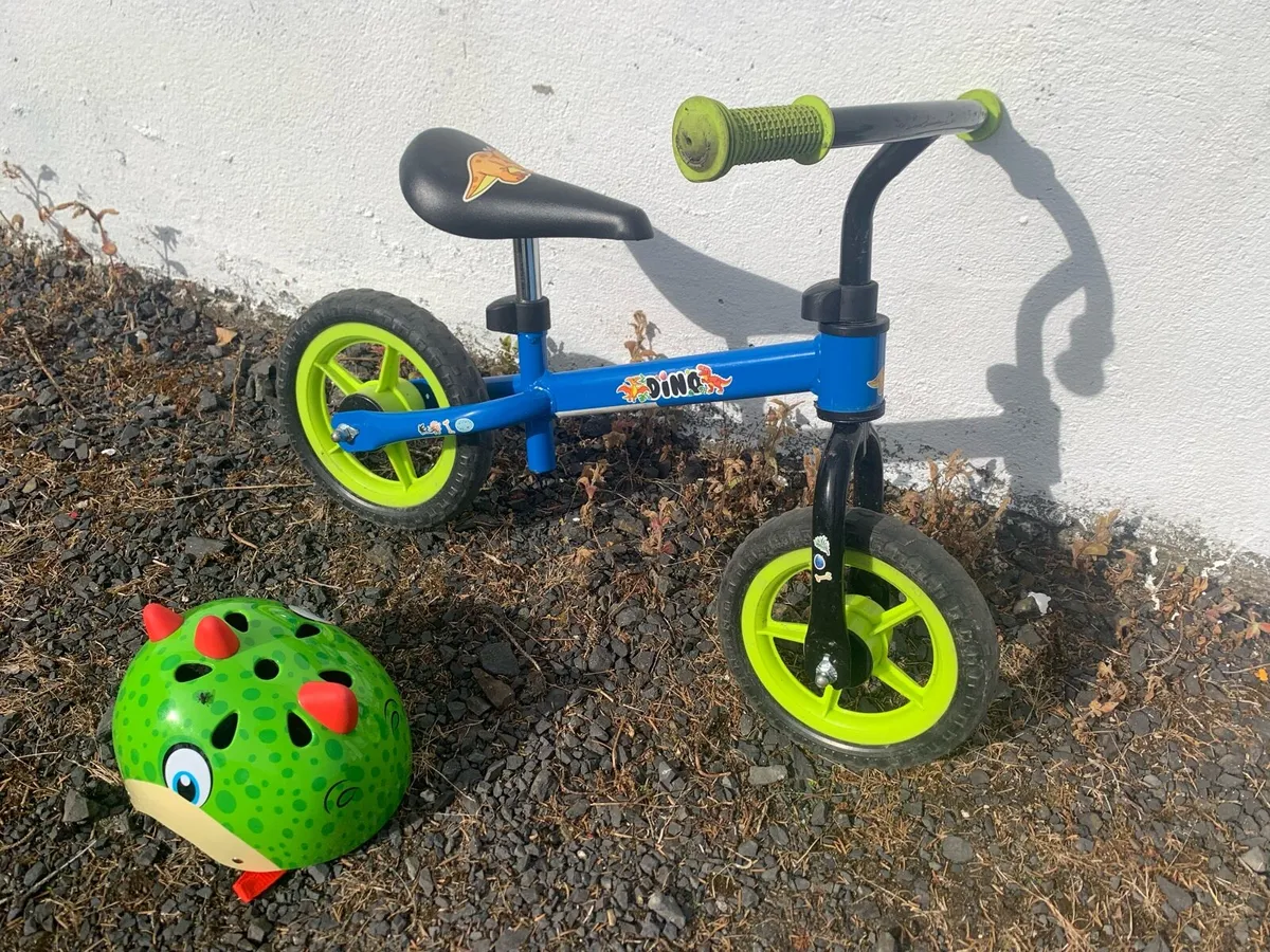 Kids Balance Bike and Helmet - Image 3