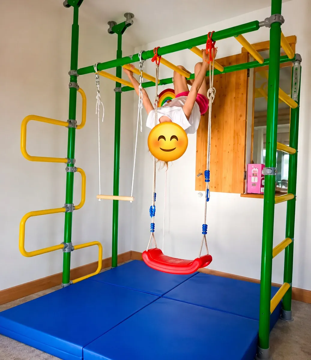 Indoor Monkey Bars Set for Kids - Image 1