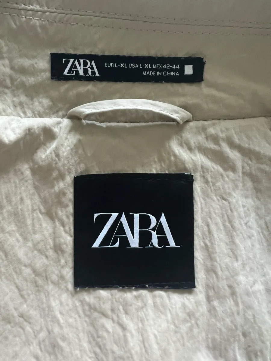 Zara men’s long trench coat - Image 3