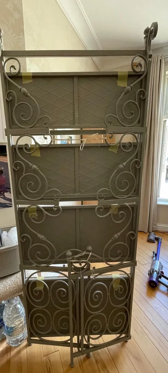 Cast iron foldable shelving unit - Image 2