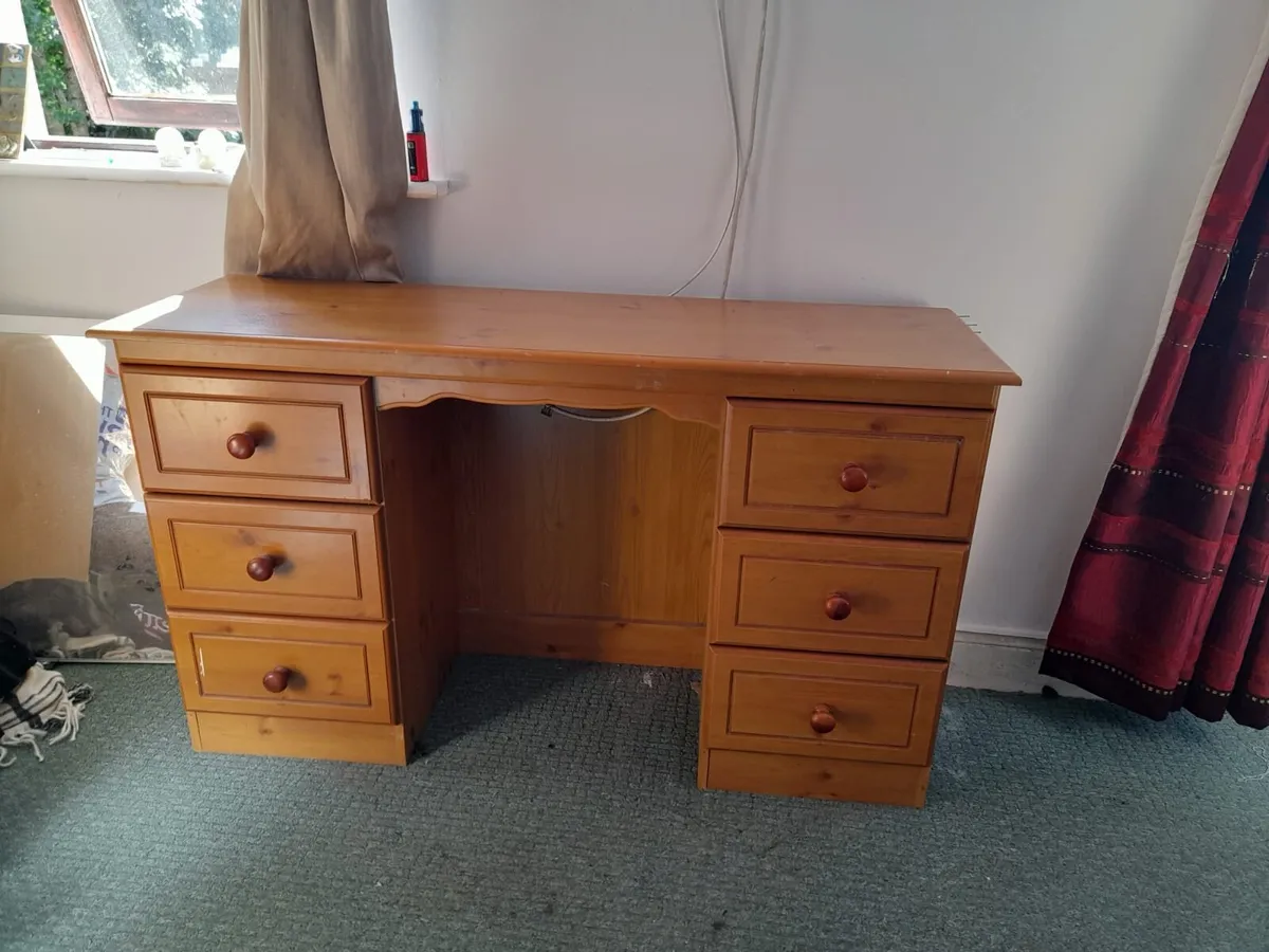 Cabinet and study drawer solid pine - Image 1