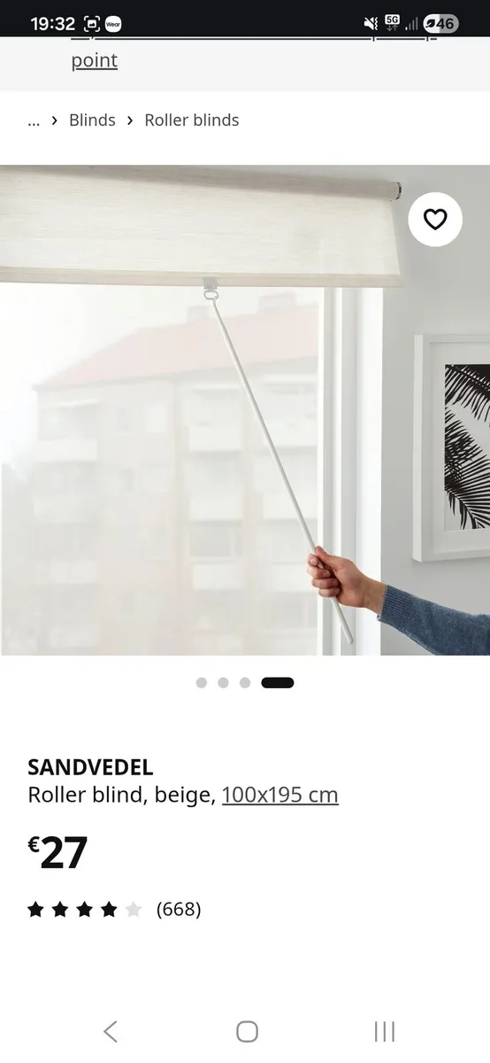 Ikea Sandvedel Blinds 100x195cm - Image 3