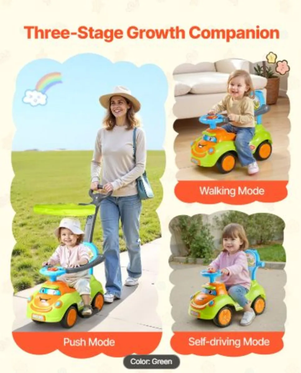 Ride On Push Car, Push Car for Toddler 19 to 36 - Image 2