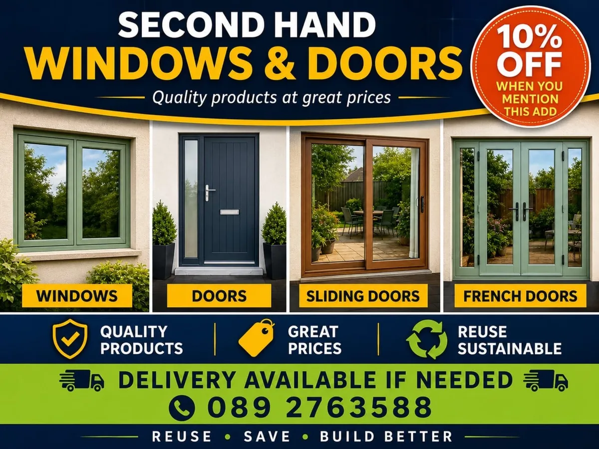 UPVC Brown French Patio Double Doors - Image 2