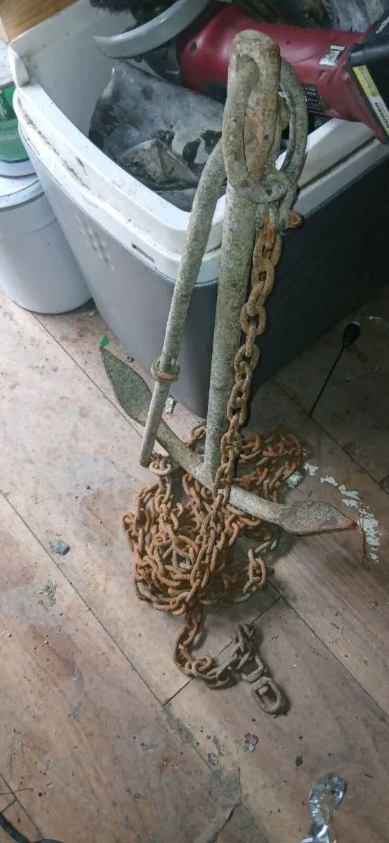 10 lbs anchor and chain - Image 1