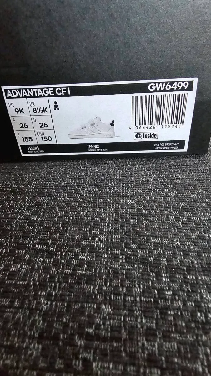 Brand New Kids Adidas Advantage CF I Trainers - Image 4