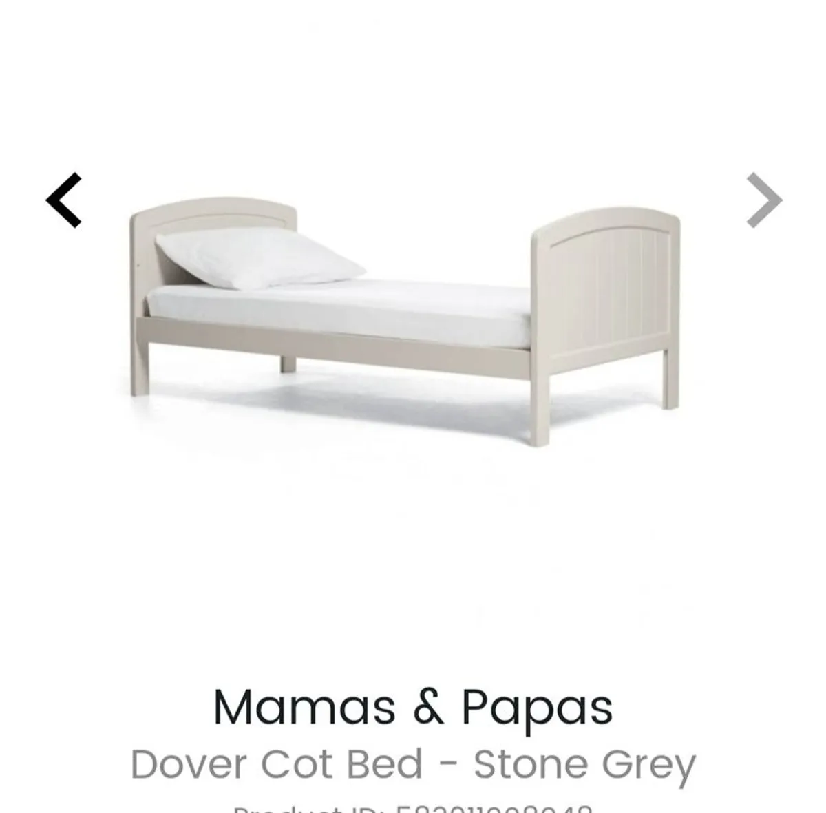 Mama and papas Dover Cot to Toddler Bed - Cool Grey  (pram bundle possible!) - Image 4