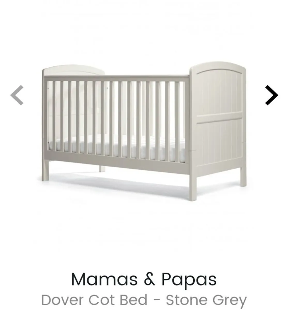 Mama and papas Dover Cot to Toddler Bed - Cool Grey  (pram bundle possible!) - Image 3
