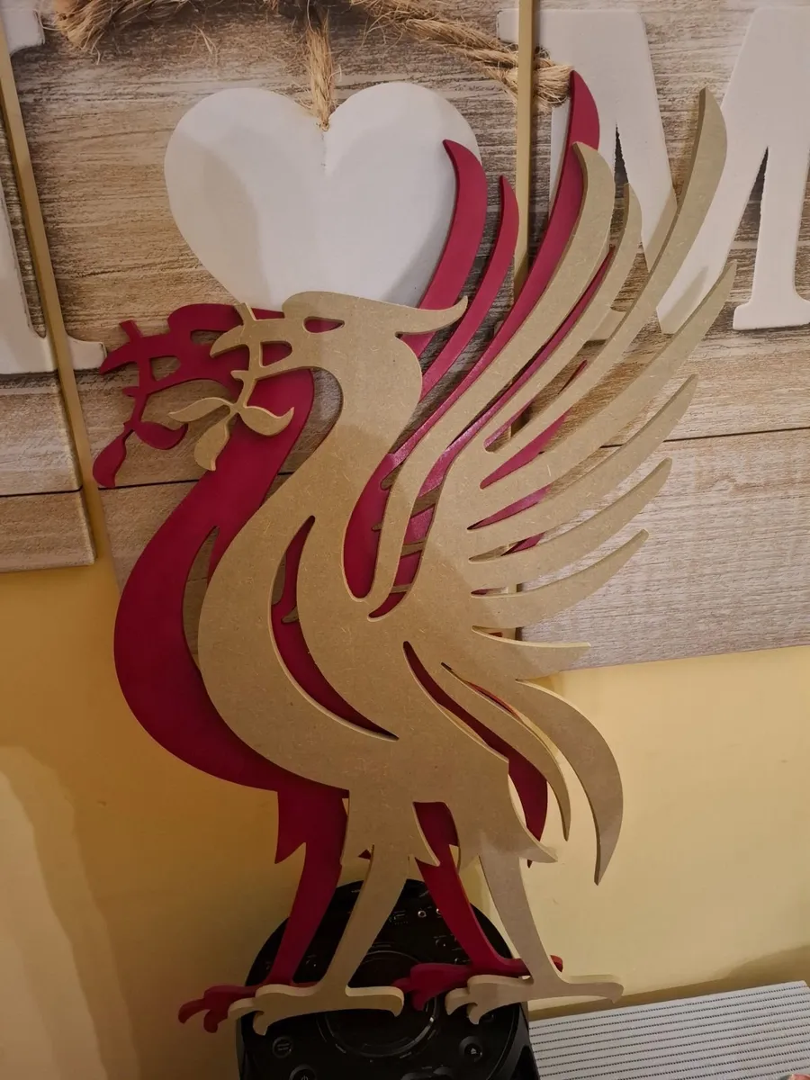Wood Liverbirds (2) LFC 36" X 22" - Image 1