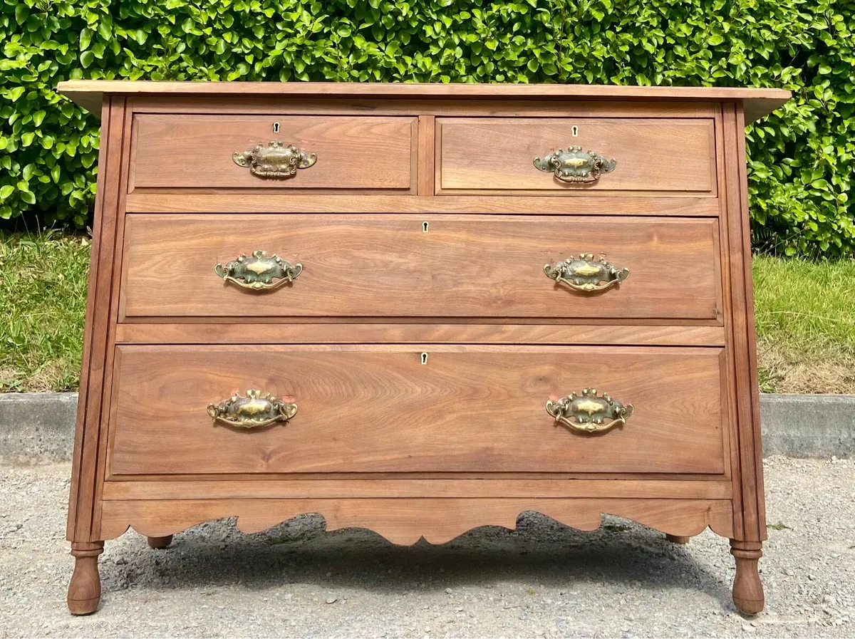 Victorian French walnut dresser - Image 1